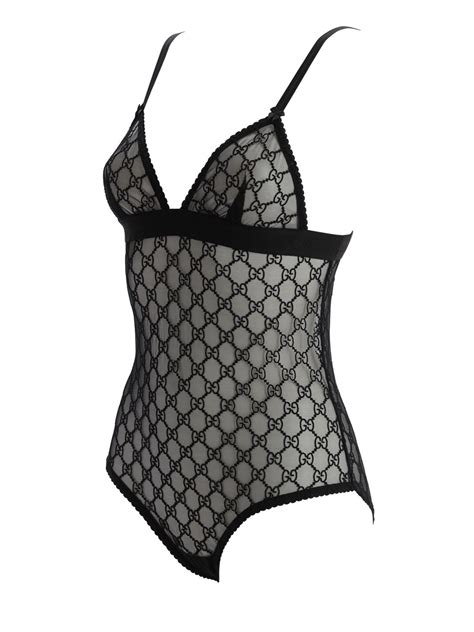 gucci women underwear|Gucci tulle bodysuit.